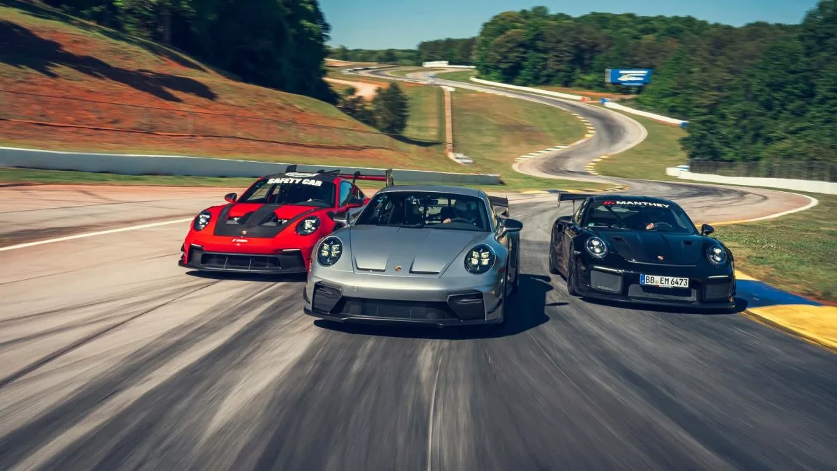 Porsche 911 GT2 RS con kit Manthey: il record di Road Atlanta a 1:22.649
