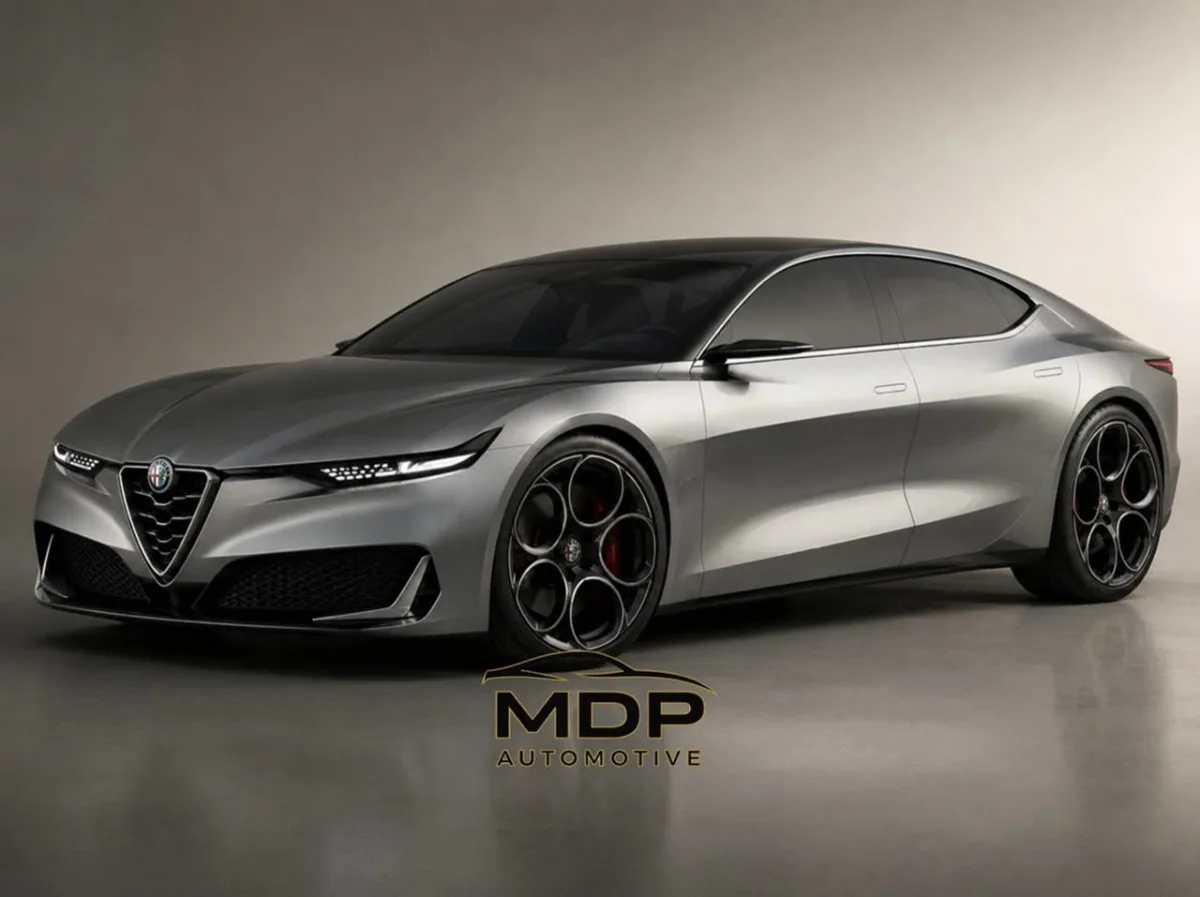 Alfa Romeo 169: il render di una berlina sportiva che omaggia la tradizione